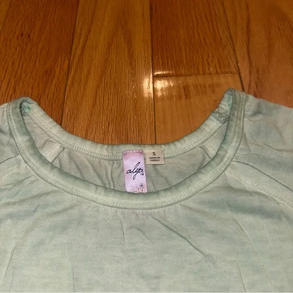 Mint Green Sleeveless Ruffle Hem Top - Picture 2 of 7